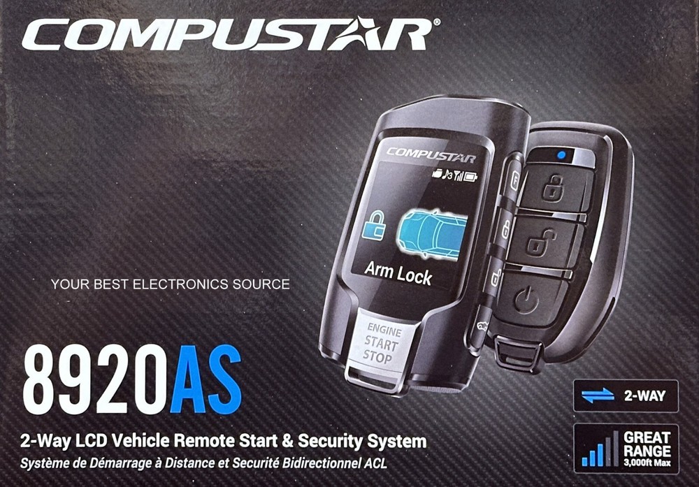 NEW Compustar CS8920-AS + BLADE-AL Bypass, 2-Way Remote Start/Security System