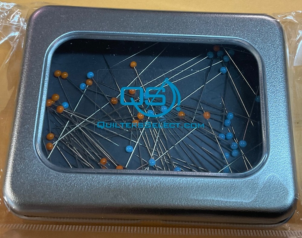 Quilters Select Pin Tin with 100 Pins