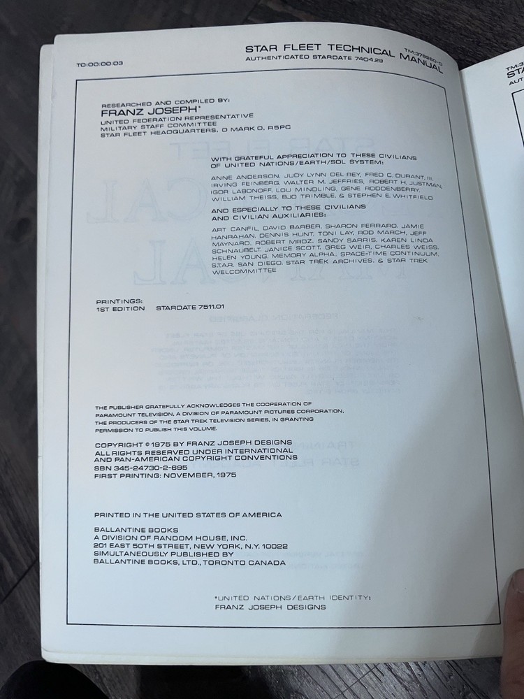 Star Trek Star Fleet Technical Manual