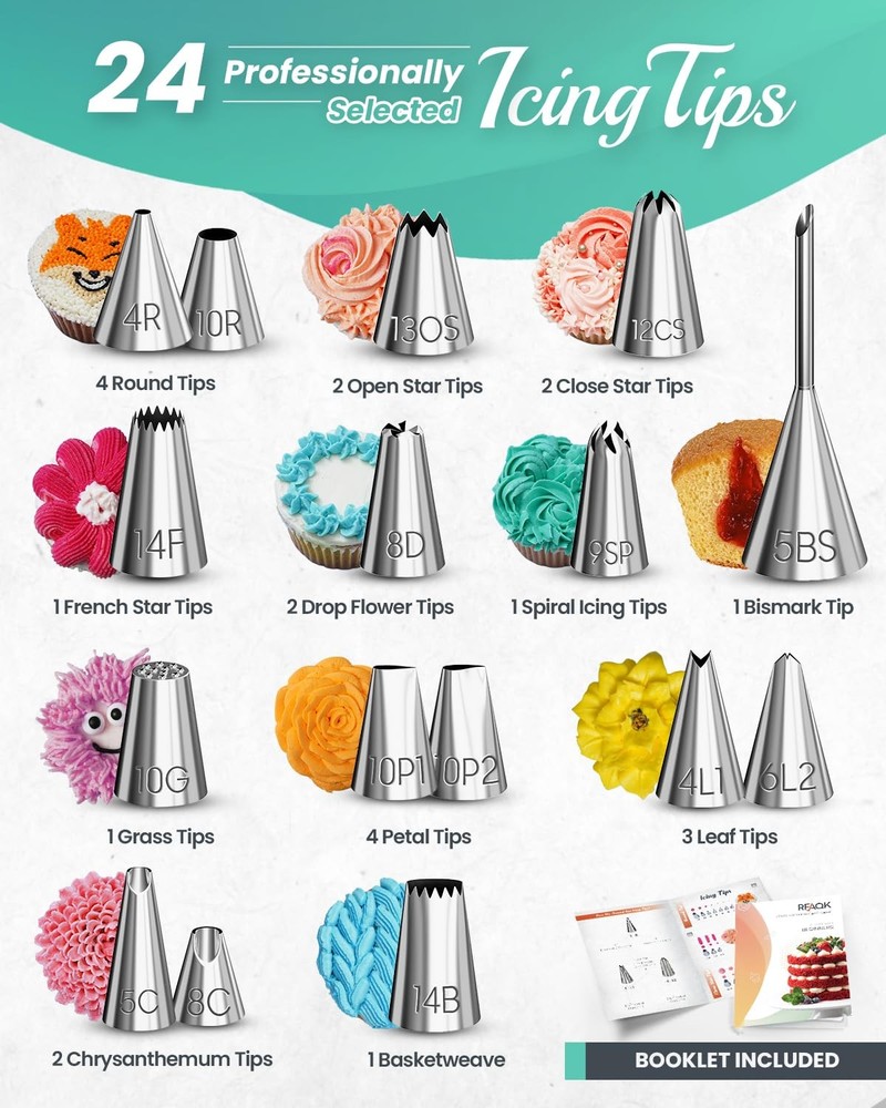 90PCs Cake Decorating Kit with Leveler, Baking Supplies Gift Includes Cake St...