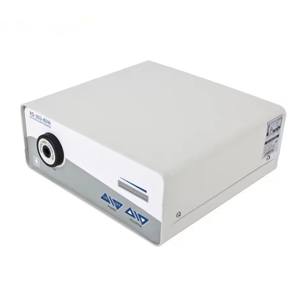 80W Medical LED Cold Light Source for Endoscope Microscope Inspection or Surgery