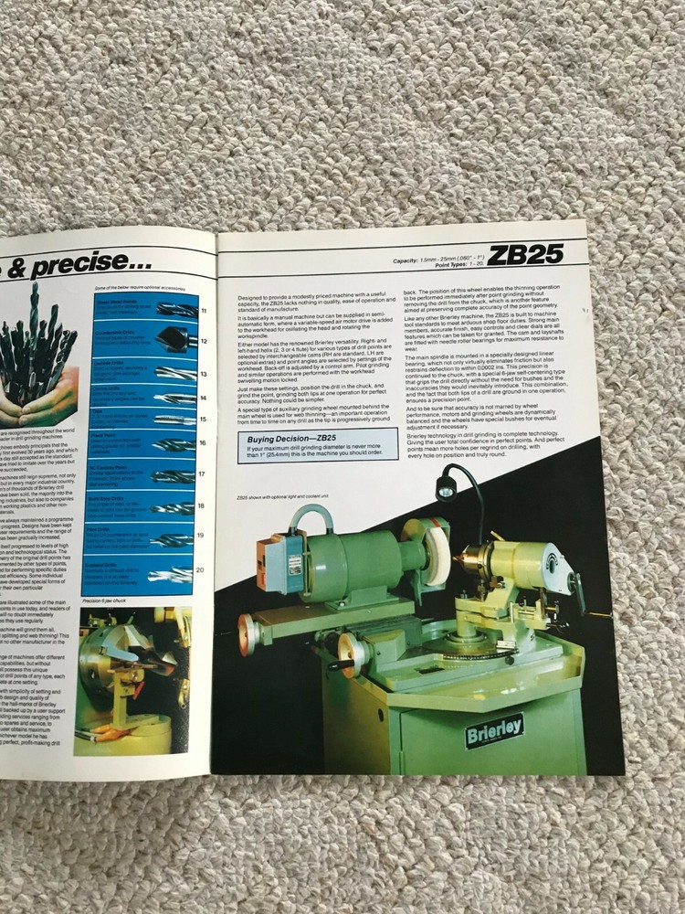 Brierley Drill Grinders Sales Catalog