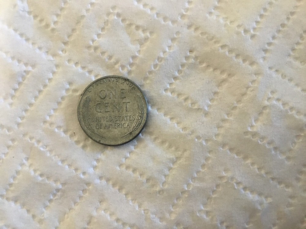 1943 steel wheat penny no mint mark