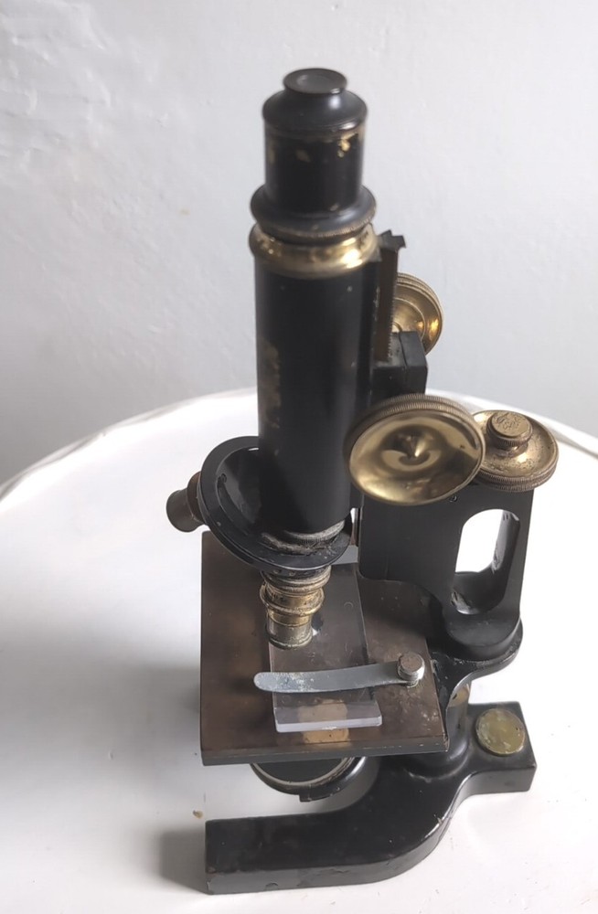 Antique 1907 Bausch & Lomb Jug Handle Microscope