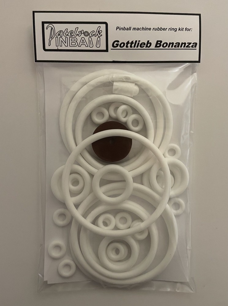 1964 Gottlieb Bonanza Pinball Machine Rubber Ring Kit