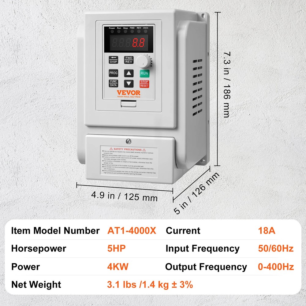 Singel Phase 220V-240V Input To 3Phase 220V-240V Output Variable Frequency Drive