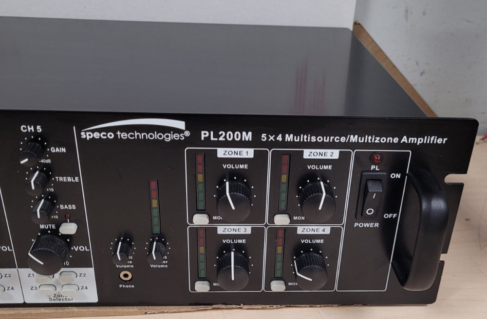 SPECO TECHNOLGIES PL200M AMPLIFIER (POWERS ON!)