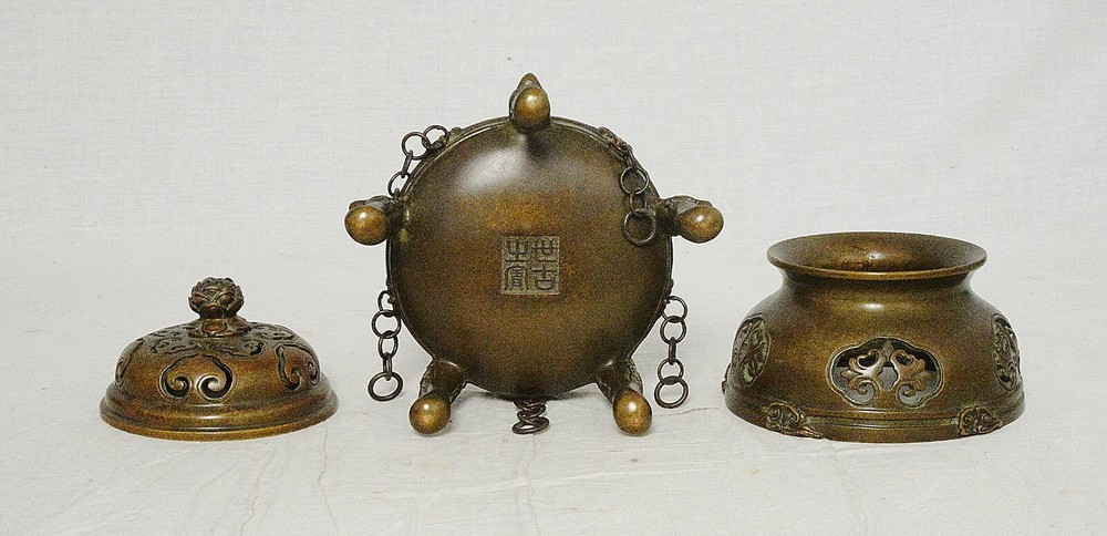 Chinese Bronze Incense Burner With Studio Mark M3755