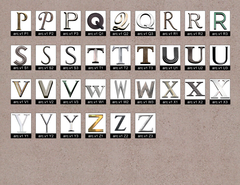 The Architectural, Neon, and Psycho Alphabets