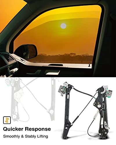 Electric Power Window Regulator Without Motor Compatible Front Driver Side