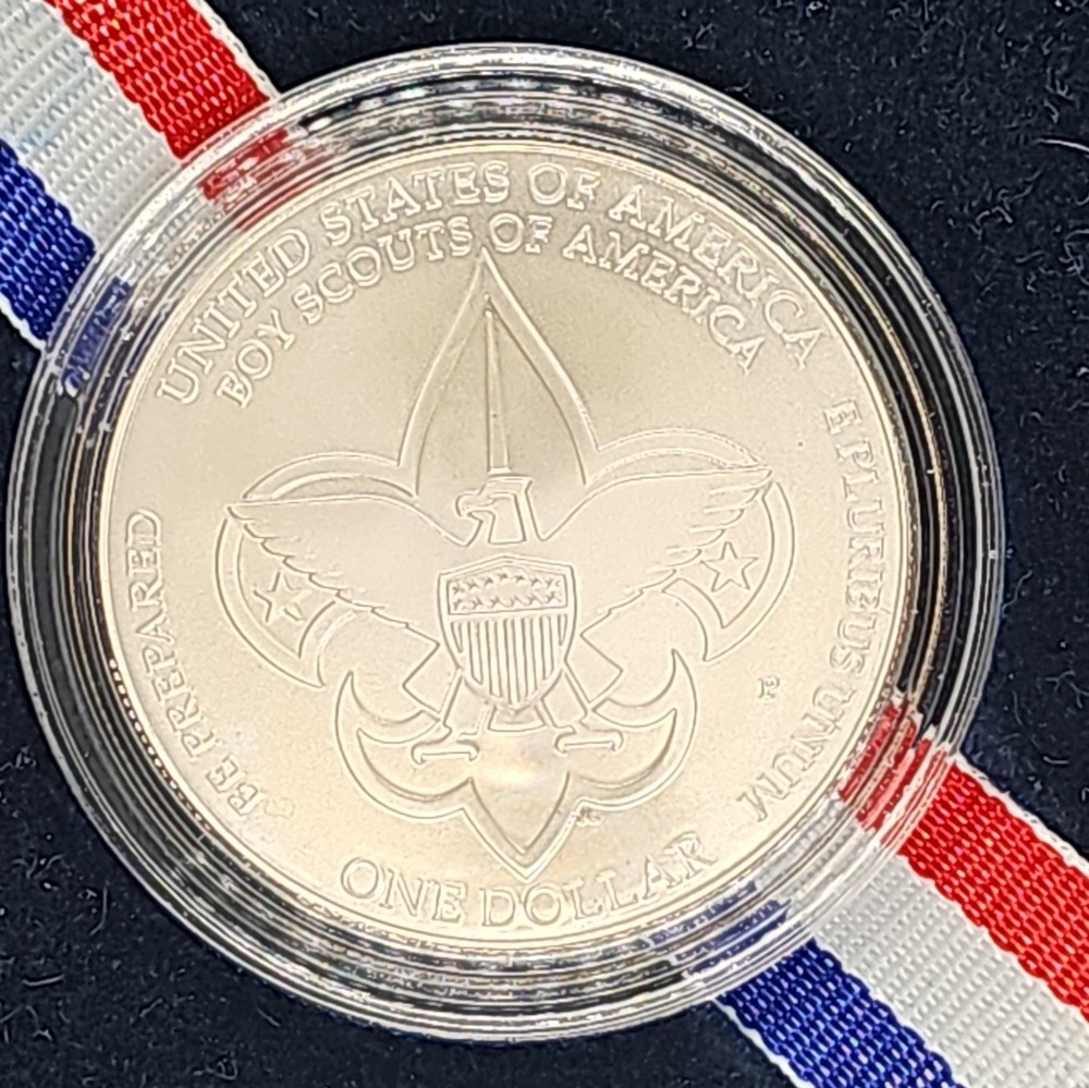 2010 Boy Scout Commemorative Silver Dollar Coin (Box/COA)