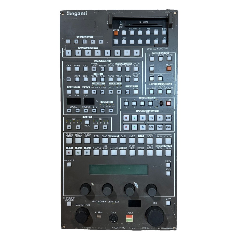 Ikegami MCP-110 Master Control Panel W/ Cable Ships Free