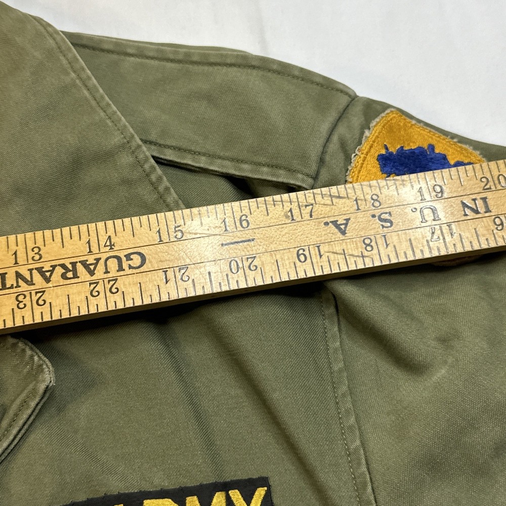 Vintage U.S. Army Miller Shell Field Jacket Green Military Medium Regular