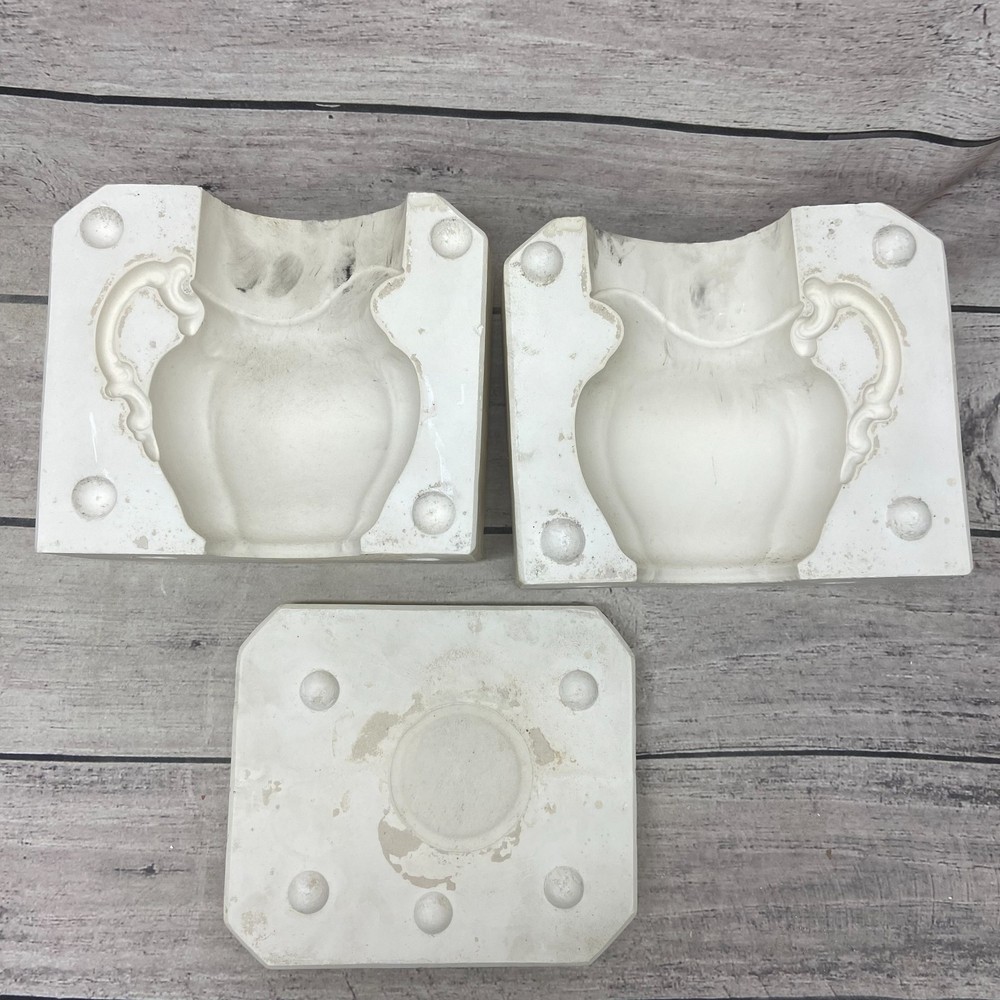 Vintage Unbranded Ceramic Casting Mold Pitcher Vase