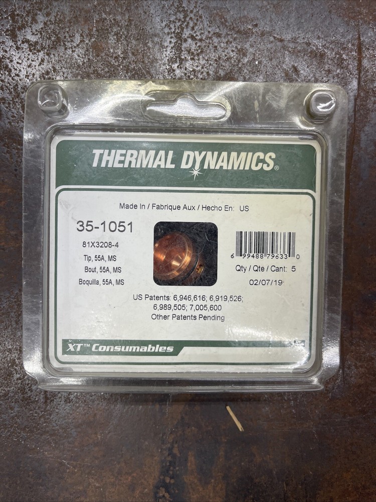Thermal Dynamics 35-1051 Tip 55A Ms 5 pack Genuine NOS