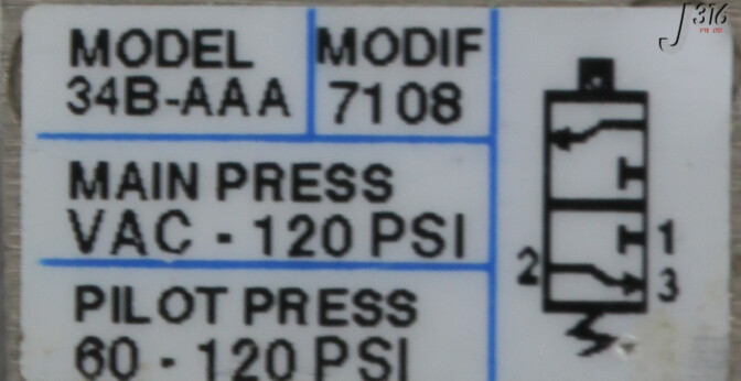 28716 MAC SOLENOID VALVE, 120PSI 34B-AAA