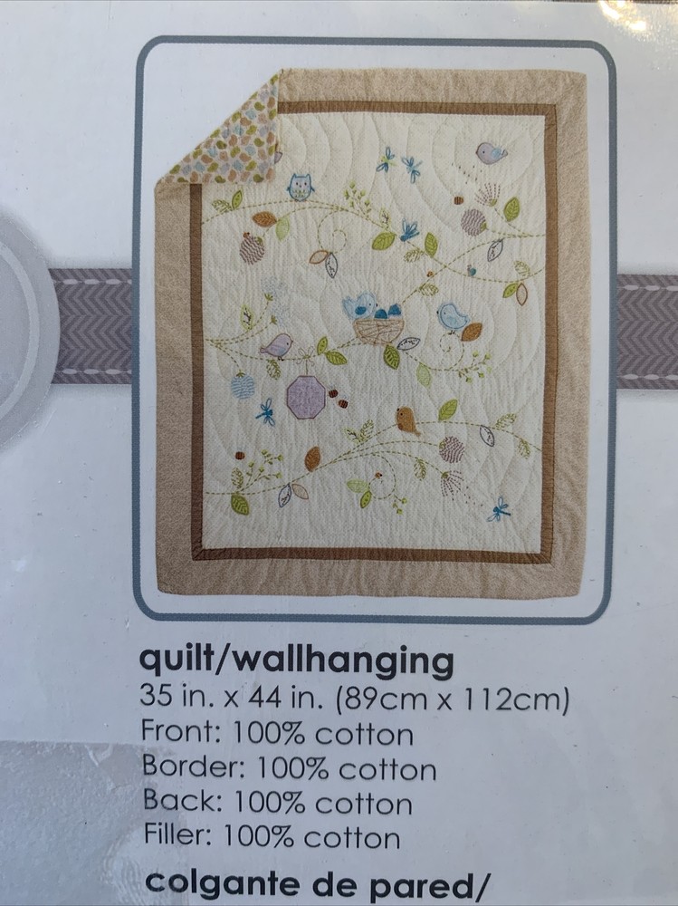 Nurture Imagination Nest 3Pc Crib Bedding *New*