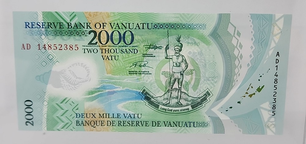 Vanuatu, 2000 Vatu, 2014, POLYMER, Birds