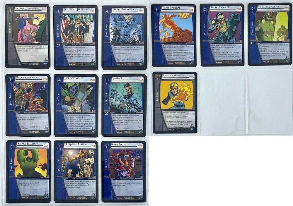 VS System Marvel Origins MOR 2004 220/220 COMPLETE SET NM