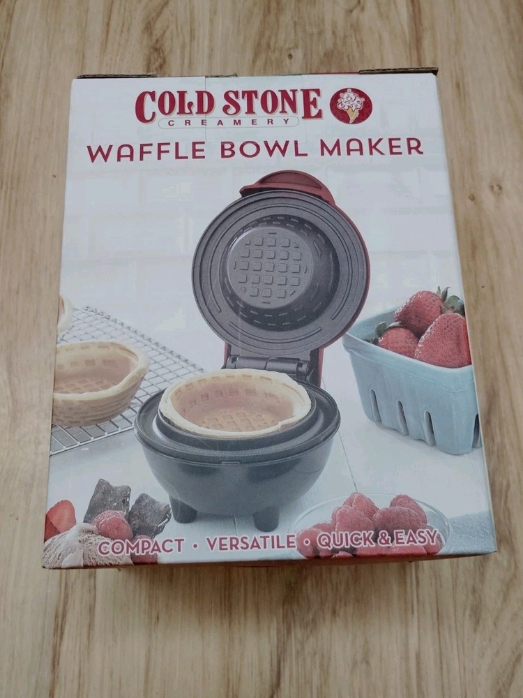 Cold Stone Creamery Waffle Bowl Maker Compact Versatile Quick & Easy