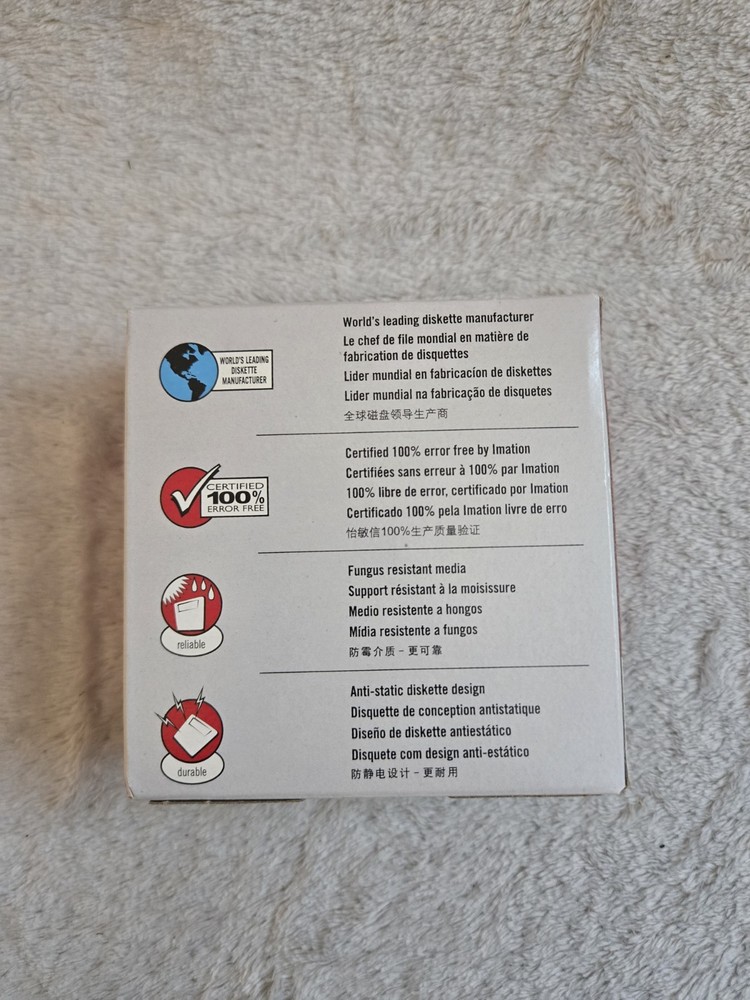 Imation Diskettes IBM formatted 2HD, 10 Pack NEW