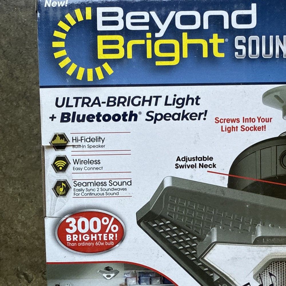Bright Light Screws Into Light Socket with Built-In Bluetooth Speaker