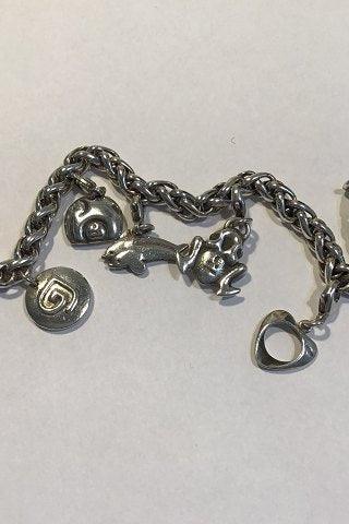 Georg Jensen Sterling Silver Charm Bracelet