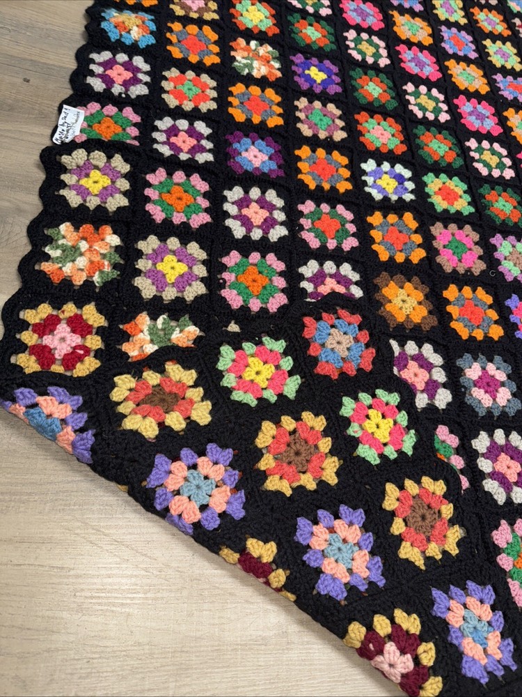 Handmade Granby square blanket 60”x40”
