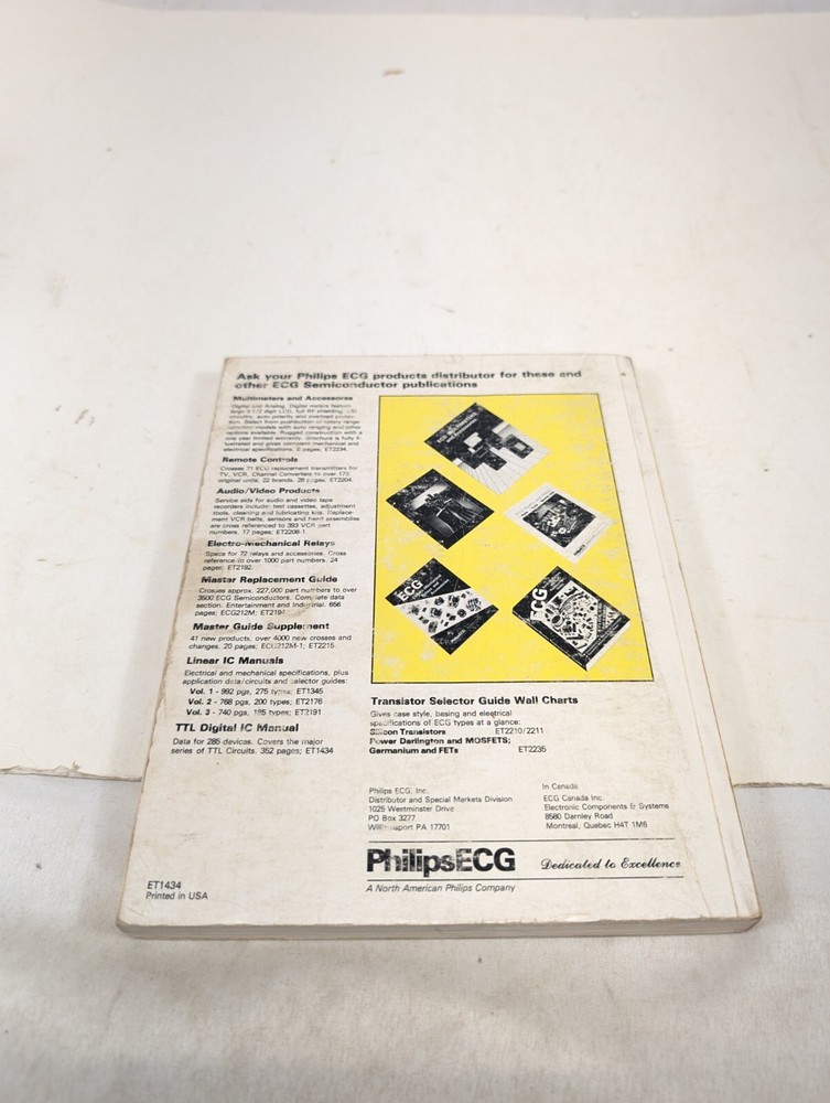1981 ECG Semiconductors TTL Digital Integrated Circuits Data Manual