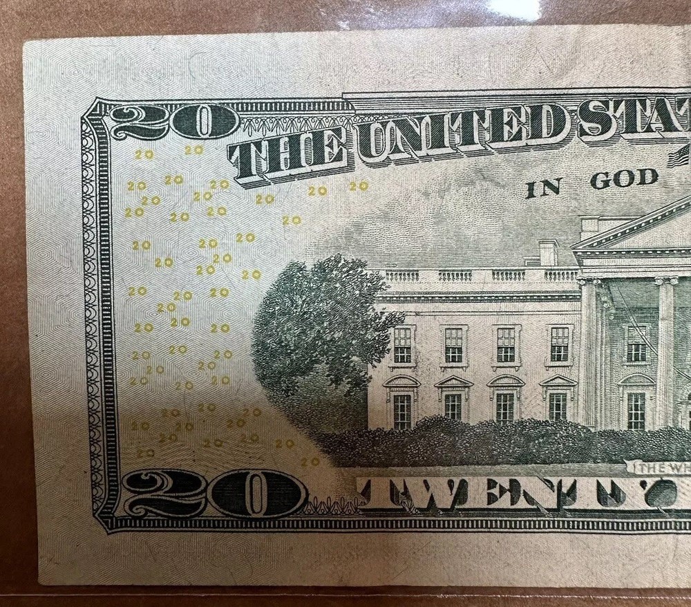 $20 BILL INK MARK ERROR RARE