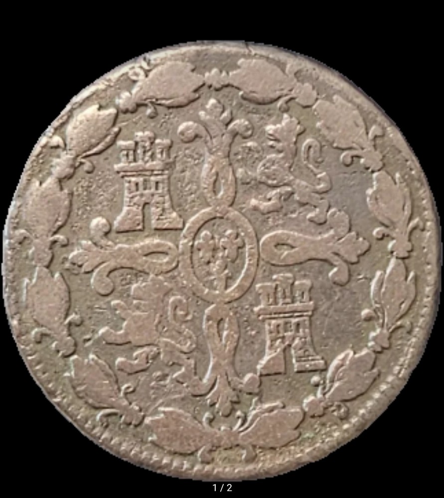 SPAIN 8 Maravedis 1775 - Copper