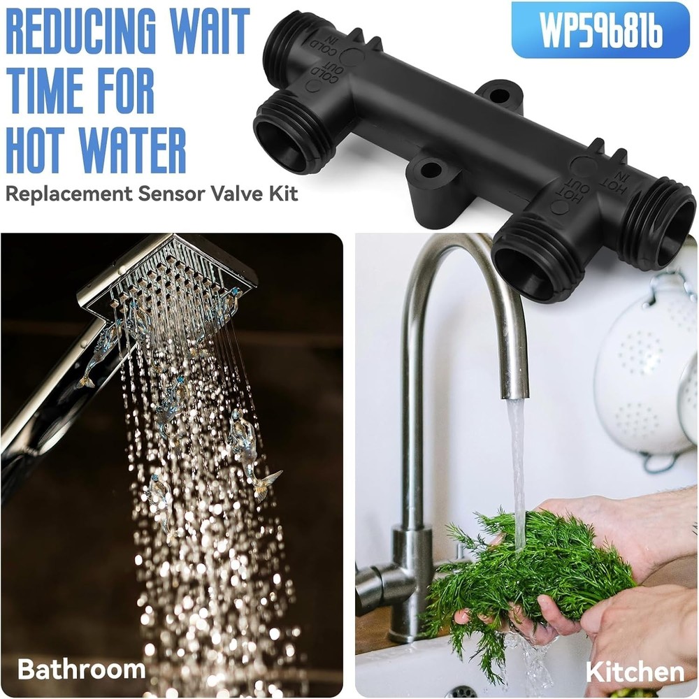 Sensor Valve Hot Water Recirculating Pump System Compatible W/ Tank Water