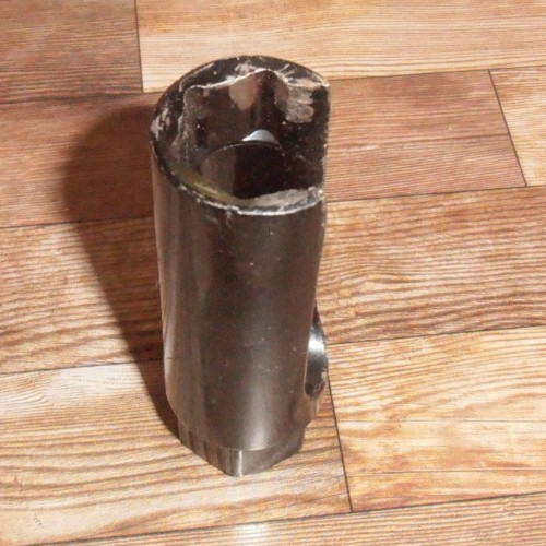 3-1/2" Tall Painted Metal Open Side Deep Well Socket~Unknown Maker /Socket Size
