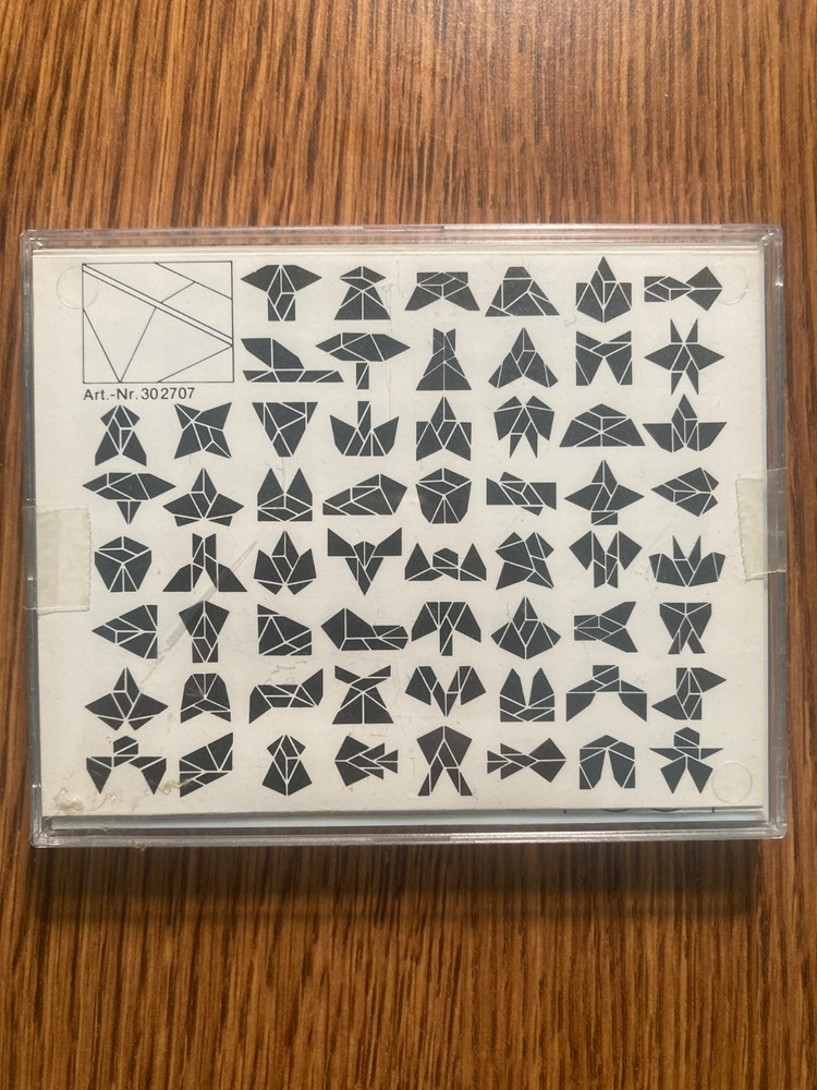 Six Plastic Tangrams