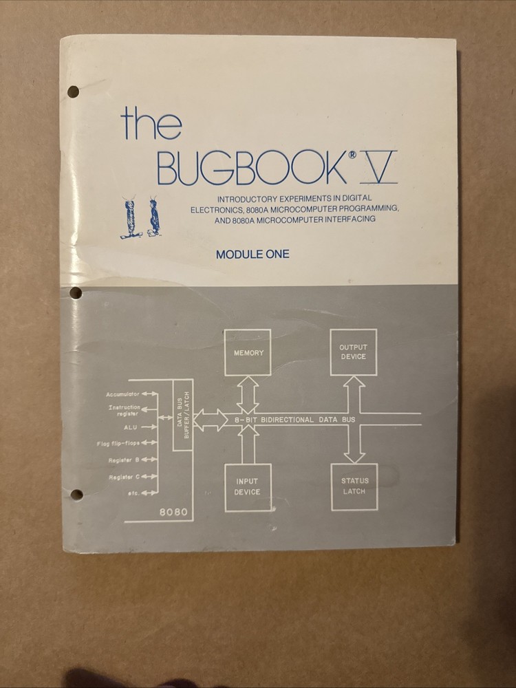 * 1976 The Bugbook V Modules 1 & 2 808a Microcomputer 1st Print