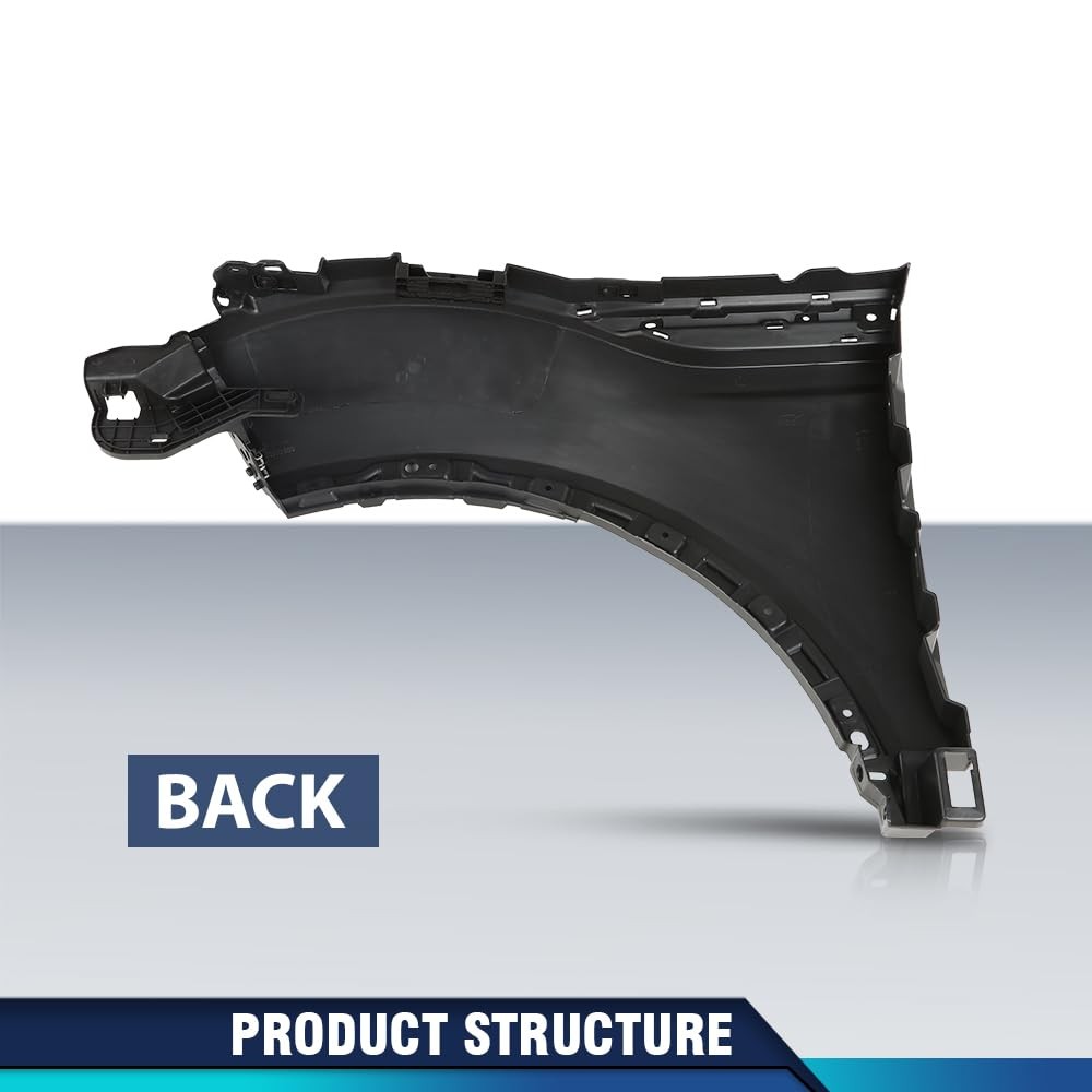 Front Right Fender Panel for Evoque 2012-2018 LR027589 Black