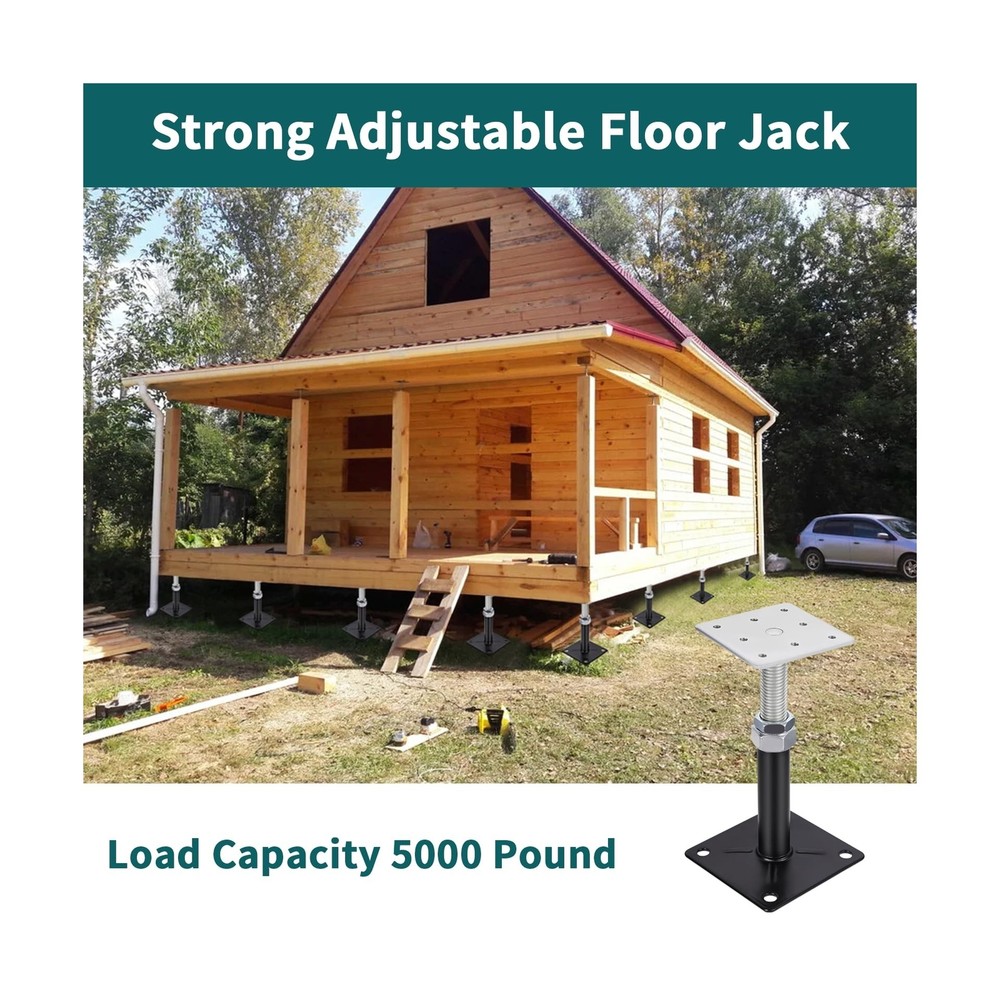 8 PCS Adjustable House Floor Jacks,RV Step stabilizer，Post Floor Joist Ja