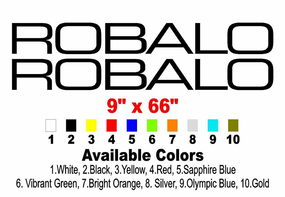 Robalo Decals 9x66