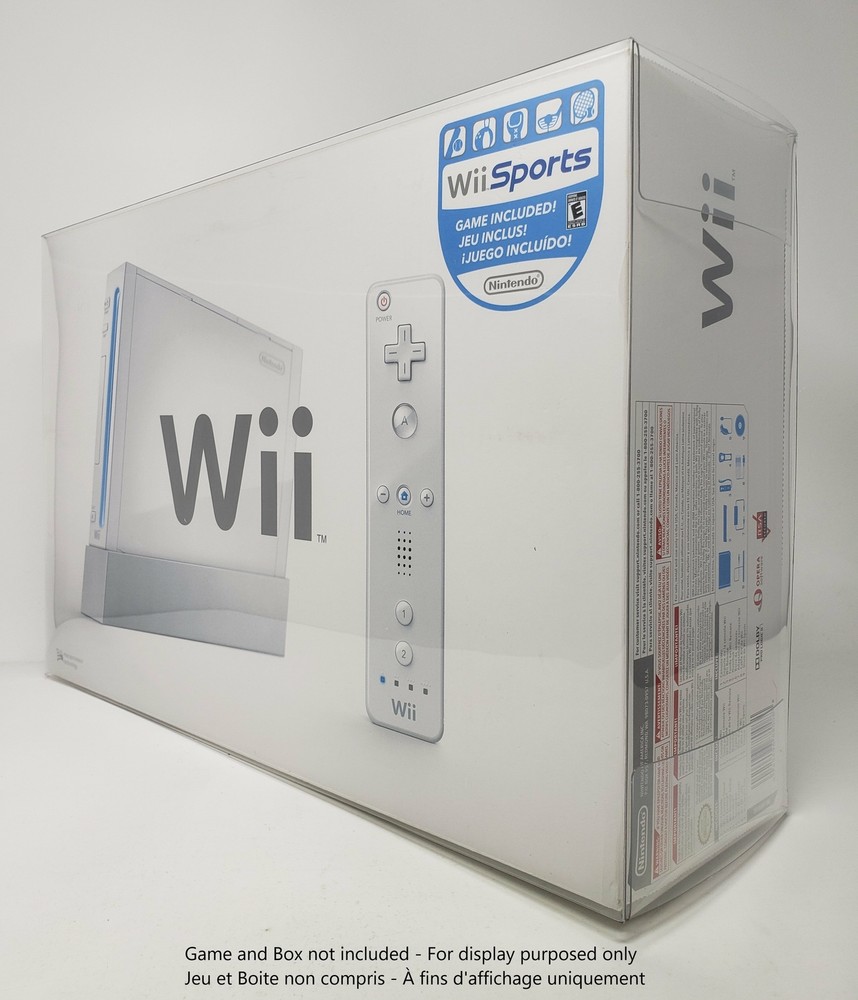 BOX PROTECTOR FOR NINTENDO WII CONSOLE CLEAR PLASTIC CASE