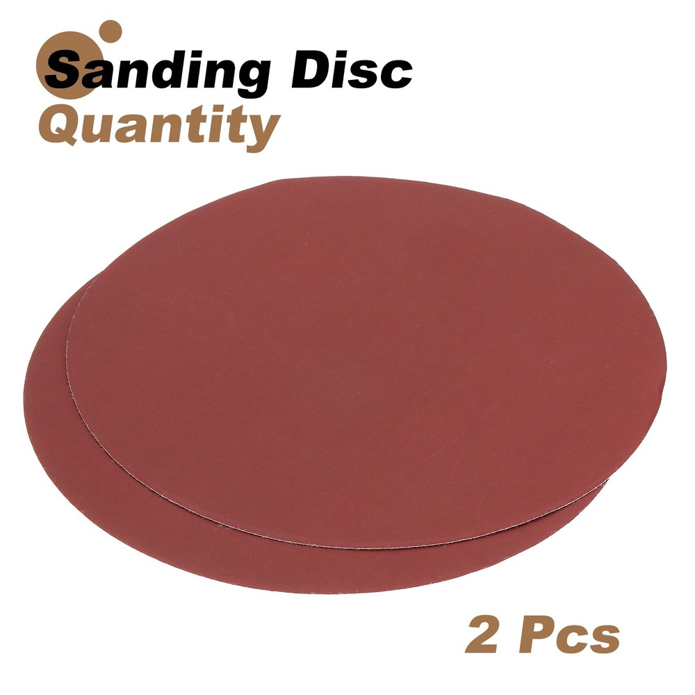 2pcs 10" Hook and Loop Sanding Discs 1200 Grits Aluminum Oxide Sandpapers