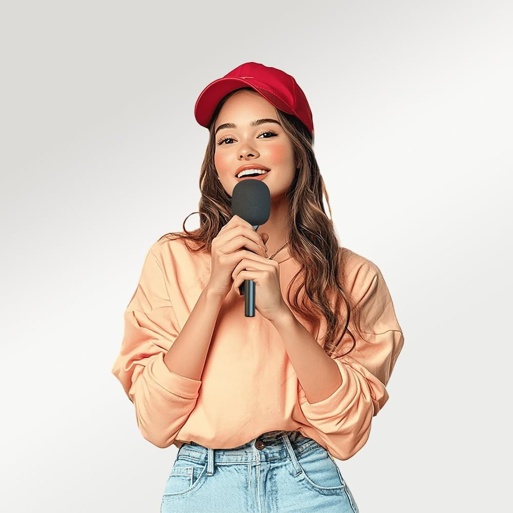 Mic Handle for DJI RODE Microphone Handheld Stand for Wireless GO, Interview Mic