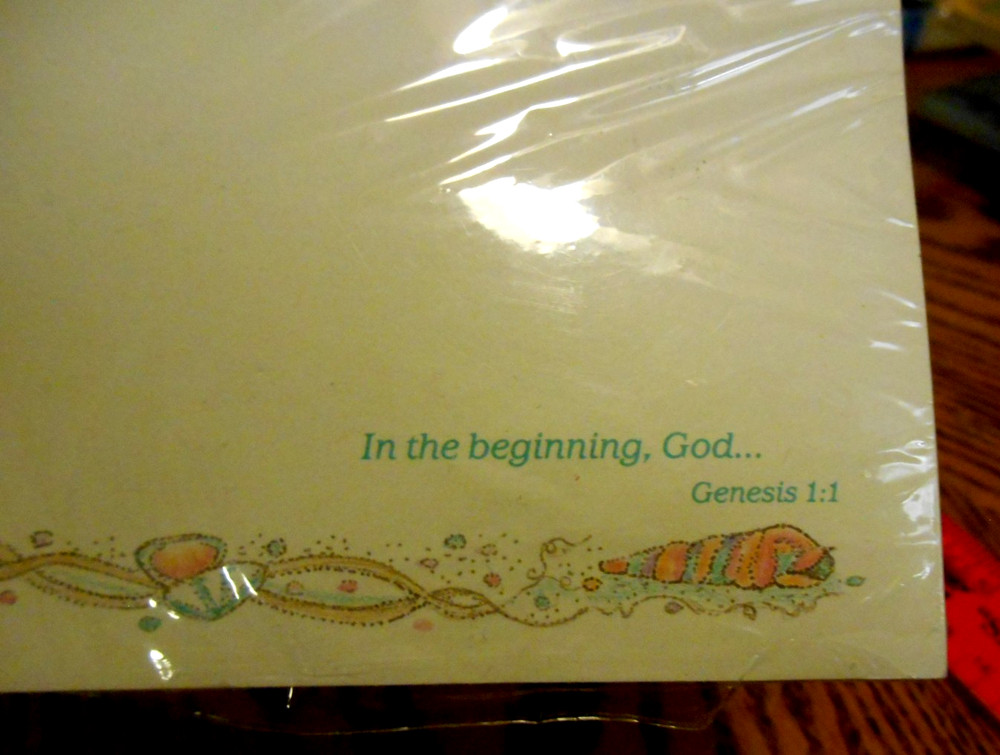 VTG Gibson Creative Papers Memo Pad Notepad Pastel SEASHELLS 100CT Scripture