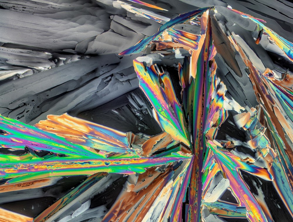 Microscope slide for polarized light, GADOLINIUM NITRATE