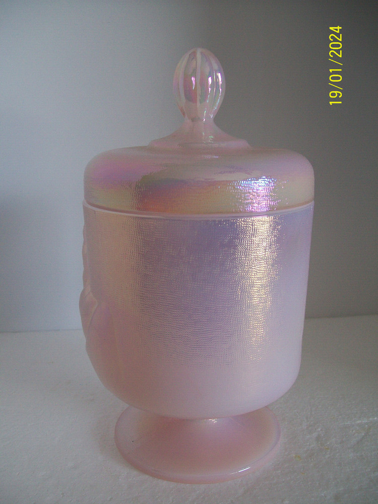 Fenton 1990 "Chessie Cat" Candy Jar