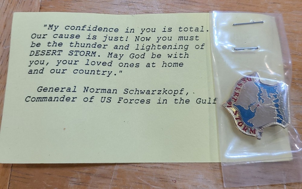 Desert Storm 91 Lapel Pin