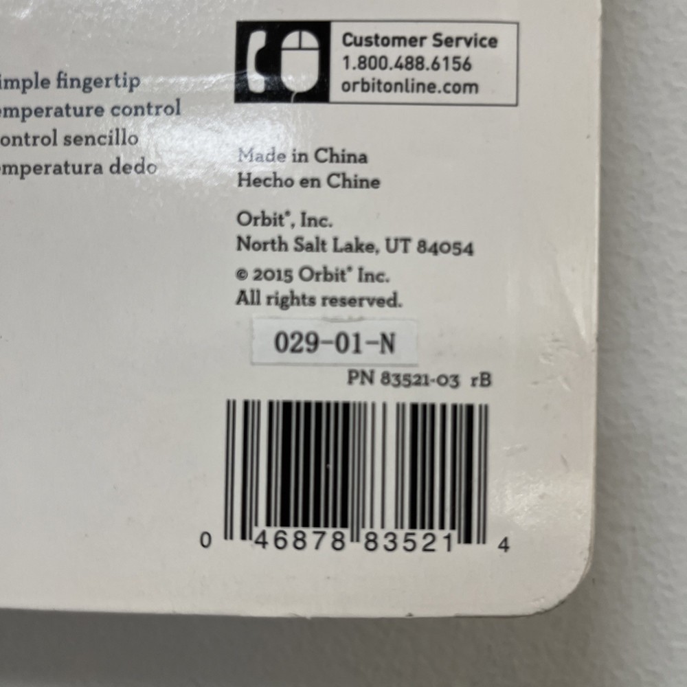 Orbit Clear Comfort Programmable Thermostat with Large, Easy-to-Read Display