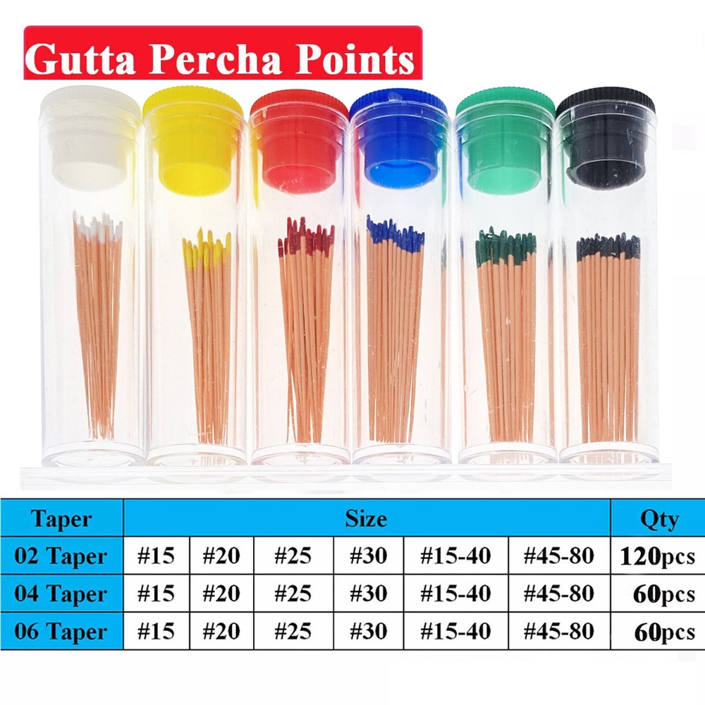 MacDent Dental Gutta Percha Points/Absorbent Paper Points Endodontic Root Canal
