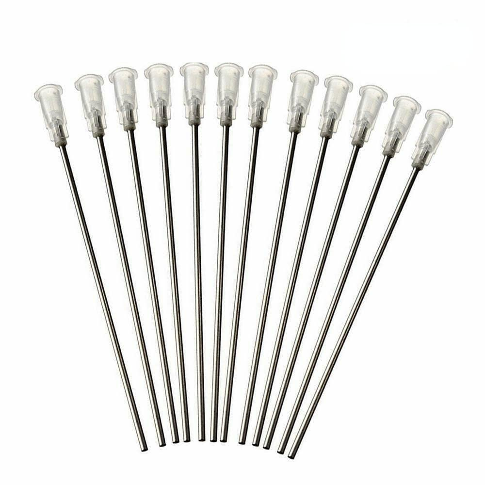 30pcs 4" Extra Long Blunt Adhesive Glue Ink Liquid Dispensing Needle Syringe Tip