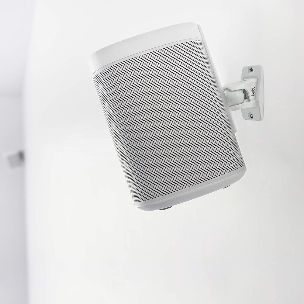 Jumbl Speaker Wall Mount Brackets, Pack of 2 Speaker Mounts - White