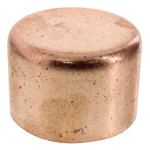 4 INCH COPPER CAP PIPE FITTING PLUMBING OD(4-1/8")